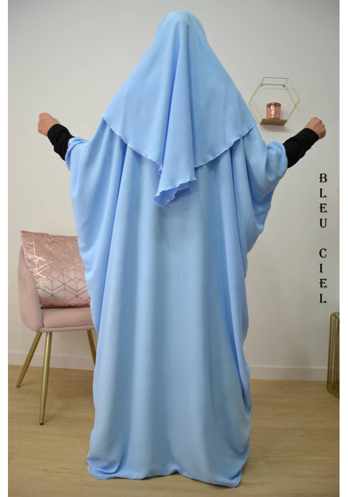 Ensemble "Khimar et robe papillon" (Tissu Jazz)