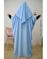 Ensemble Khimar et Robe Papillon en Tissu Jazz