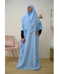 Ensemble "Khimar et robe papillon" (Tissu Jazz)