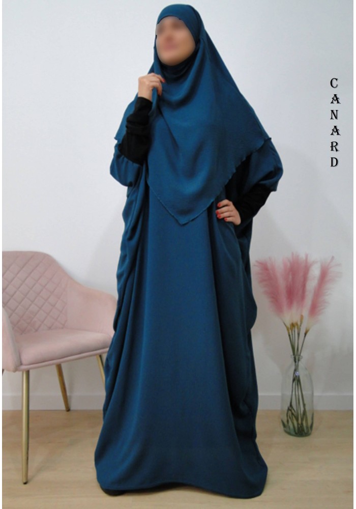 Ensemble "Khimar et robe papillon" (Tissu Jazz)