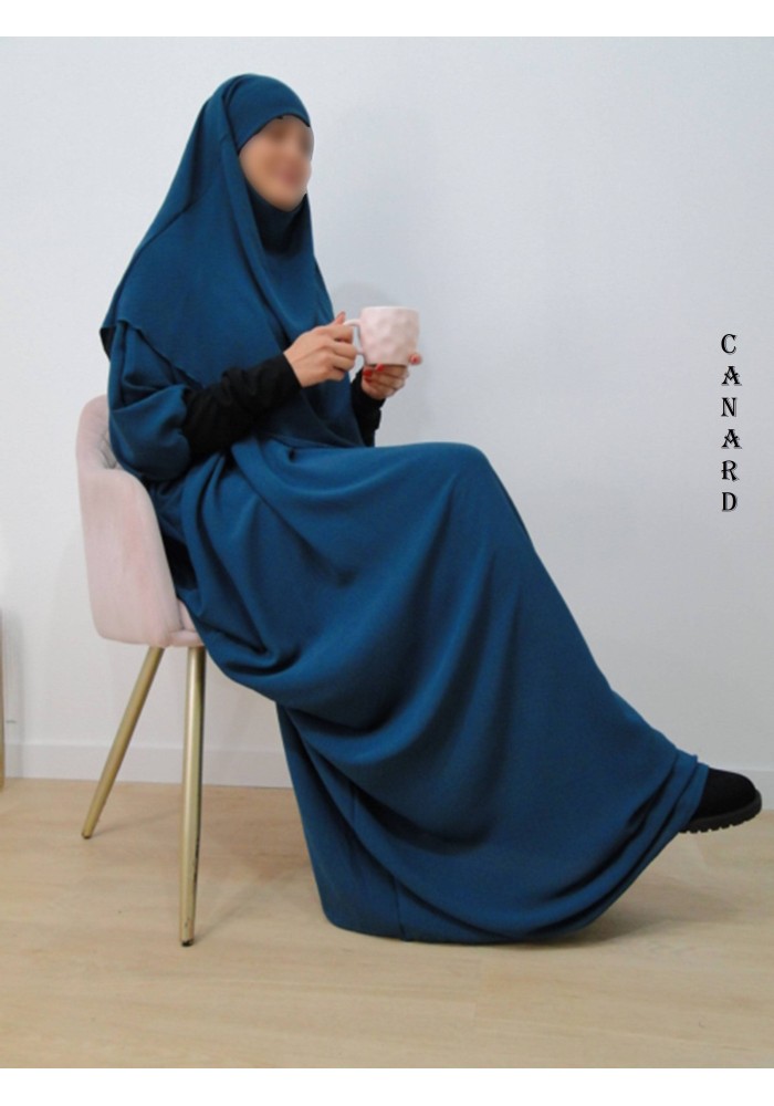 Ensemble "Khimar et robe papillon" (Tissu Jazz)