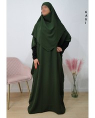 Ensemble Khimar et Robe Papillon en Tissu Jazz