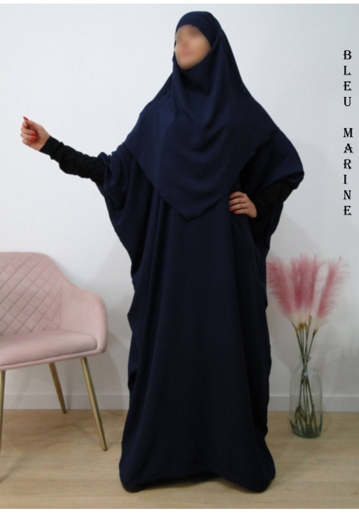 Ensemble "Khimar et robe papillon" (Tissu Jazz)