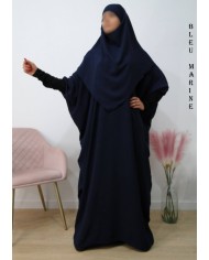 Ensemble Khimar et Robe Papillon en Tissu Jazz