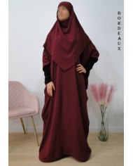 Ensemble Khimar et Robe Papillon en Tissu Jazz