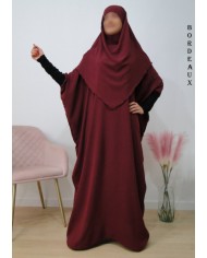 Ensemble Khimar et Robe Papillon en Tissu Jazz
