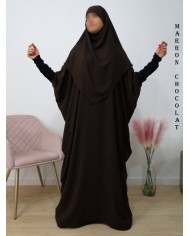 Ensemble Khimar et Robe Papillon en Tissu Jazz