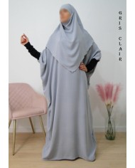 Ensemble Khimar et Robe Papillon en Tissu Jazz