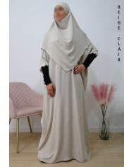 Ensemble Khimar et Robe Papillon en Tissu Jazz