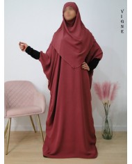 Ensemble "Khimar et robe papillon" (Tissu Jazz)