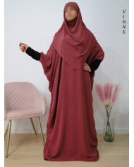 Ensemble Khimar et Robe Papillon en Tissu Jazz