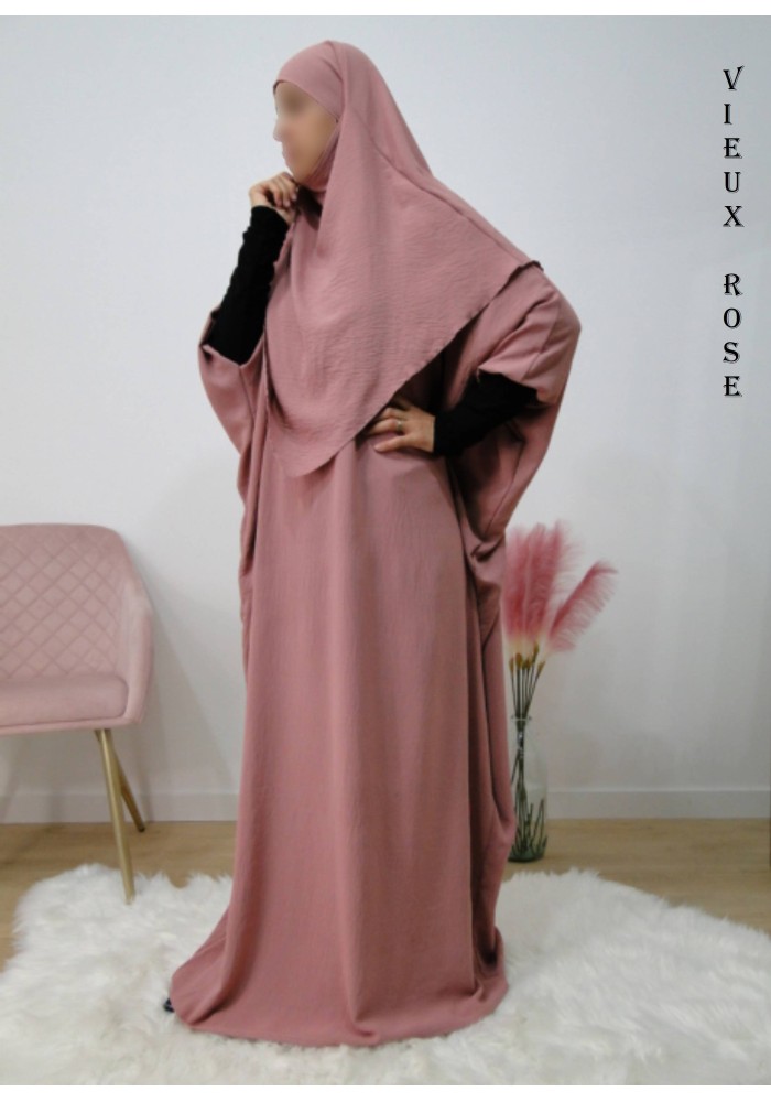 Ensemble "Khimar et robe papillon" (Tissu Jazz)