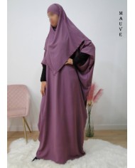 Ensemble "Khimar et robe papillon" (Tissu Jazz)