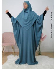 Ensemble "Khimar et robe papillon" (Tissu Jazz)