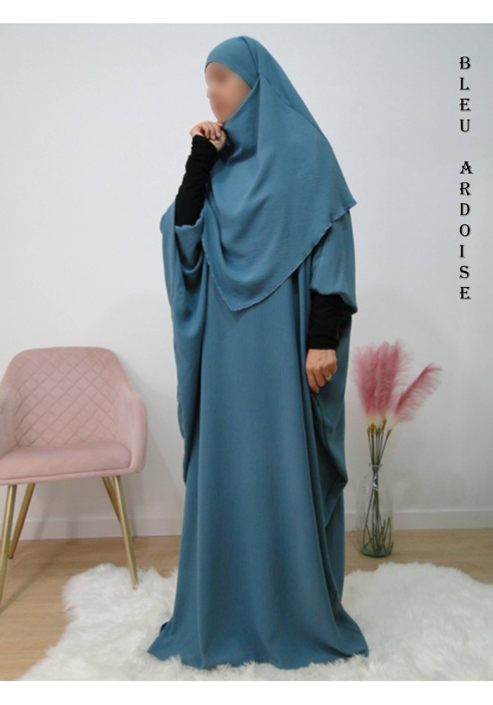 Ensemble "Khimar et robe papillon" (Tissu Jazz)