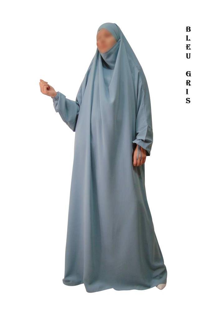 JILBAB 1 PIECE  "14/16 ans" EL BASSIRA (Wool peach)