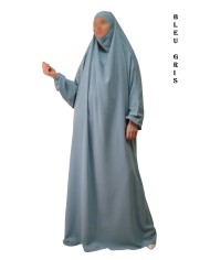 JILBAB 1 PIECE  "14/16 ans" EL BASSIRA (Wool peach)