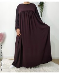 Abaya Évasée Jazz à Manches Bouffantes jusqu'à 1m85