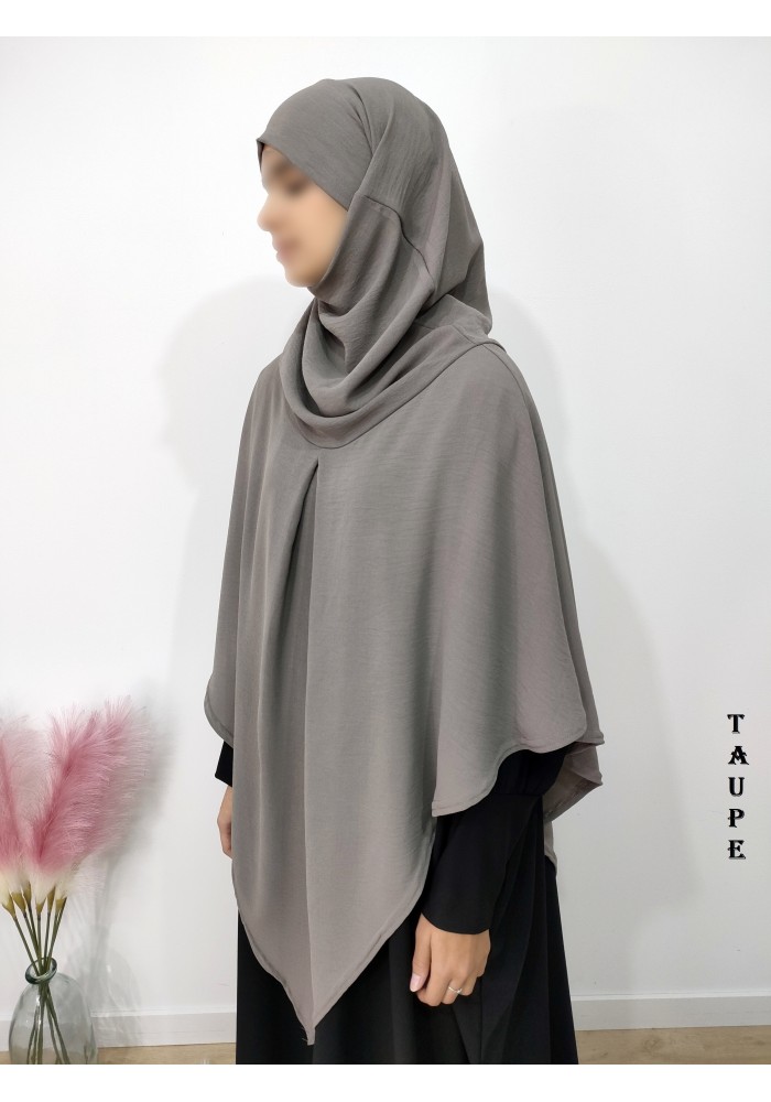 Khimar à pointe avec hijab intégré