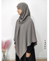 Khimar à pointe avec hijab intégré