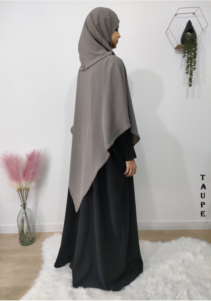 Khimar à pointe avec hijab intégré