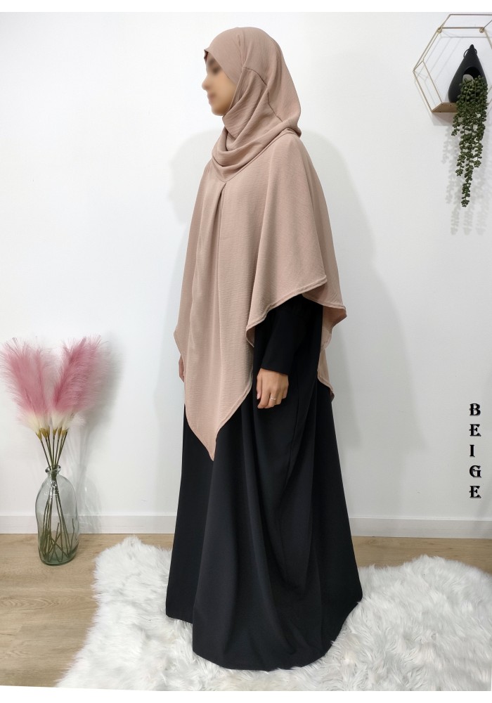 Khimar à pointe avec hijab intégré