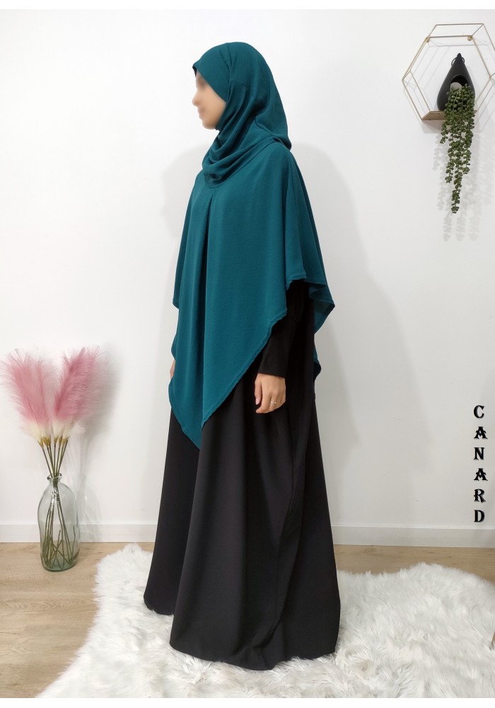 Khimar à pointe avec hijab intégré