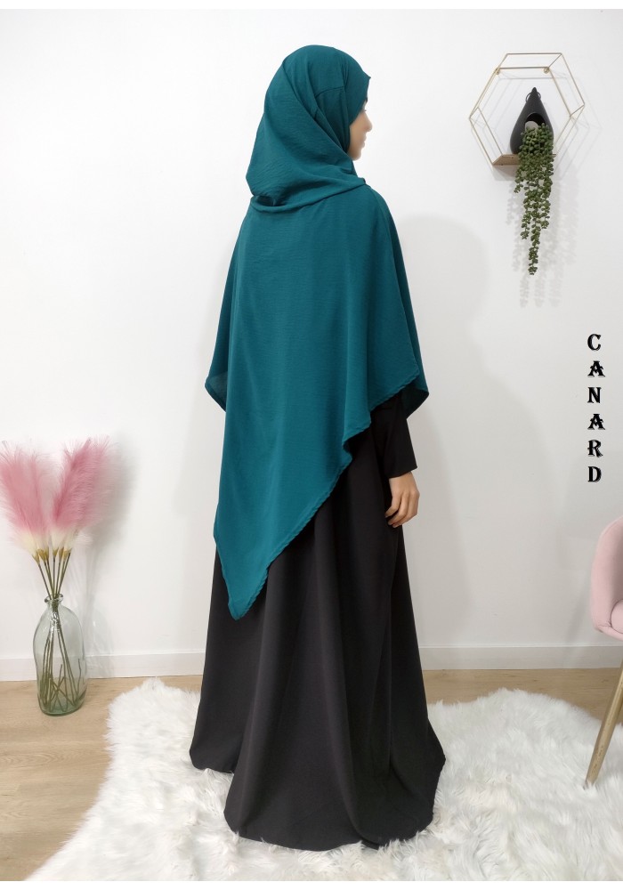 Khimar à pointe avec hijab intégré