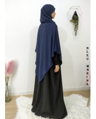 Khimar à pointe avec hijab intégré