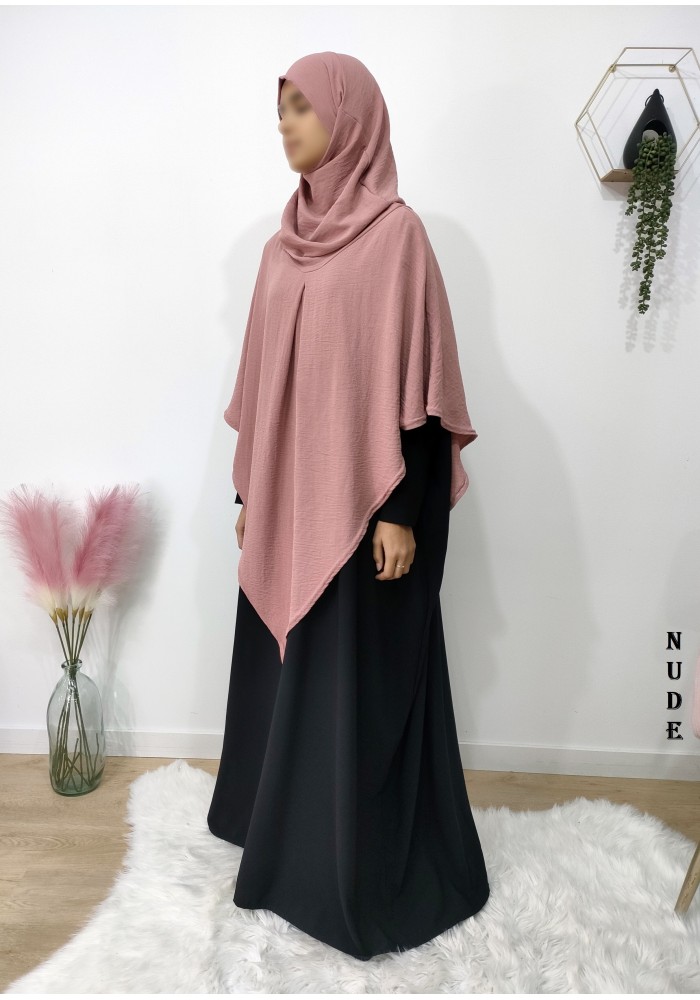 Khimar à pointe avec hijab intégré