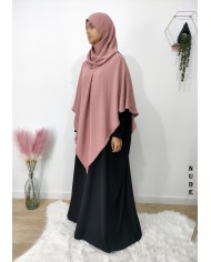 Khimar à pointe avec hijab intégré