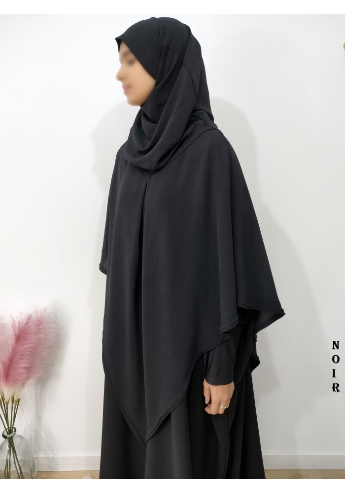 Khimar à pointe avec hijab intégré