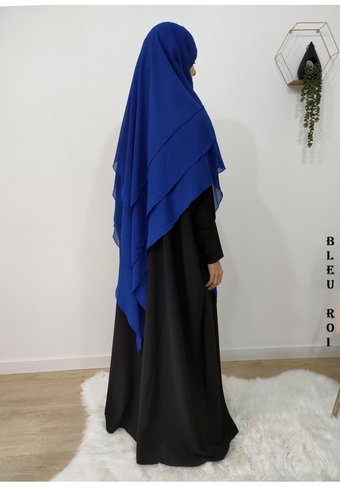 LONG KHIMAR 3 VOILES (Georgette "mousseline")