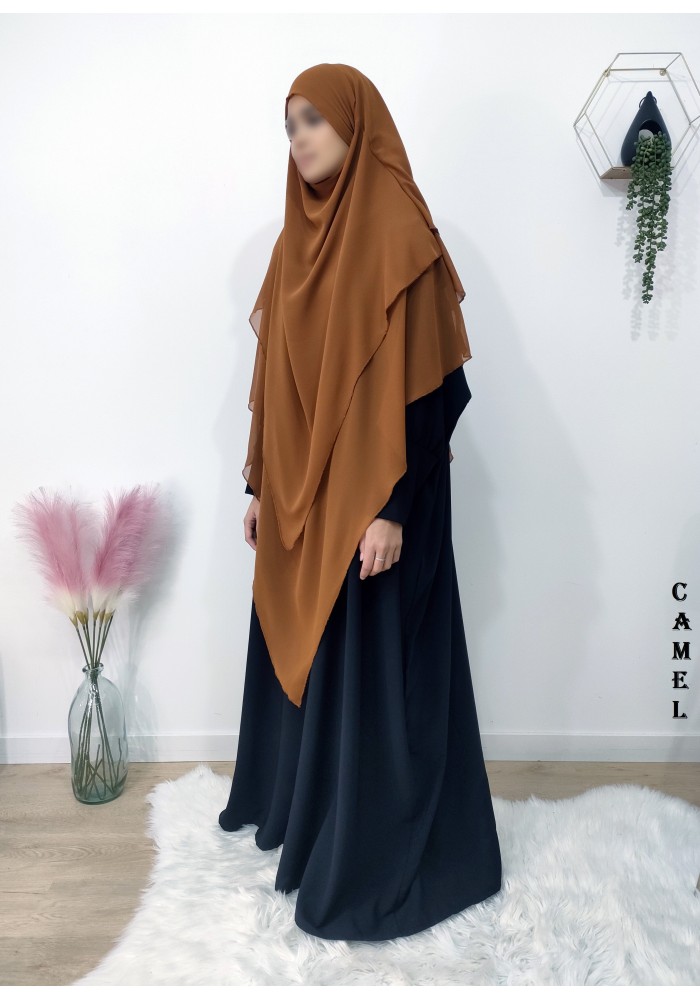 LONG KHIMAR 3 VOILES (Georgette "mousseline")