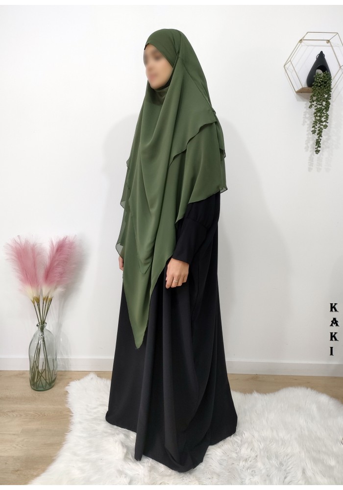 LONG KHIMAR 3 VOILES (Georgette "mousseline")