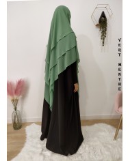 LONG KHIMAR 3 VOILES (Georgette "mousseline")