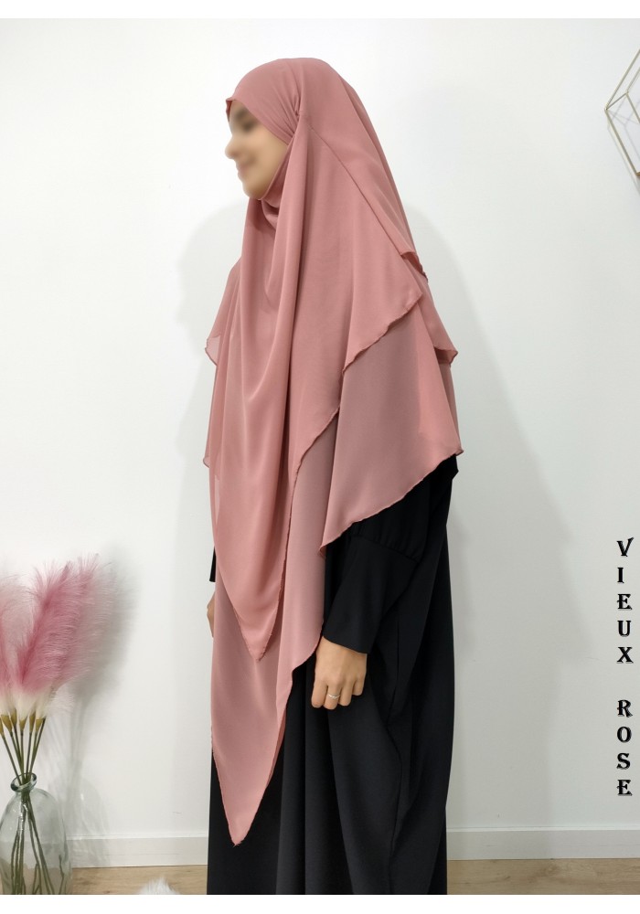 LONG KHIMAR 3 VOILES (Georgette "mousseline")