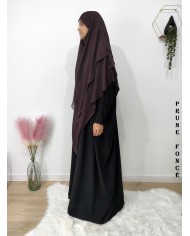 LONG KHIMAR 3 VOILES (Georgette "mousseline")