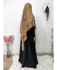 LONG KHIMAR 3 VOILES (Georgette "mousseline")