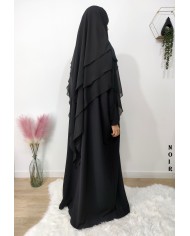 LONG KHIMAR 3 VOILES (Georgette "mousseline")