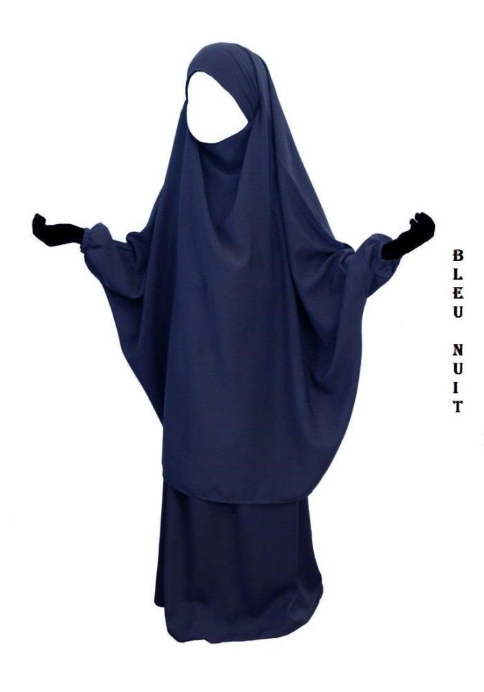 Jilbab 2 Pièces Enfant – Jupe ou Sarouel | Wool Peach