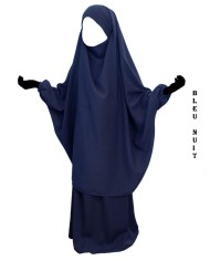 Jilbab 2 Pièces Enfant – Jupe ou Sarouel | Wool Peach