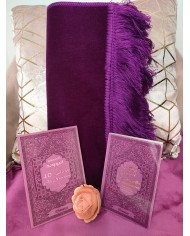 Pack Cadeau Salat Mauve : Tapis luxe adulte, Citadelle, 40 hadits an Nawawi