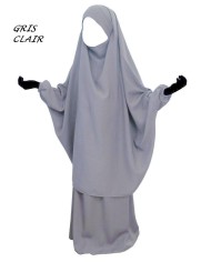 Jilbab 2 Pièces Enfant – Jupe ou Sarouel | Wool Peach