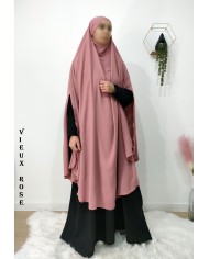 Long Khimar à Fentes en Tissu Jazz – Opaque et Fluide