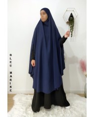 Long Khimar à Fentes en Tissu Jazz – Opaque et Fluide