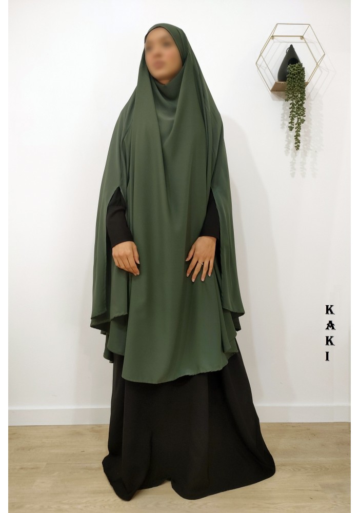 Khimar fendu (Soie de Médine)