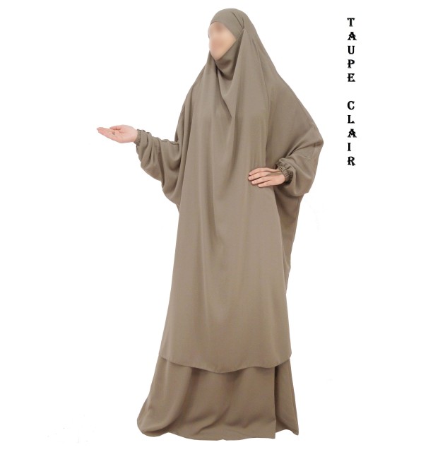 JILBAB 2 PIECES "EL BASSIRA" (Caviary)