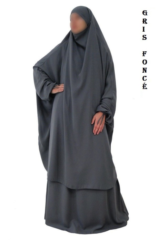 JILBAB 2 PIECES "EL BASSIRA" (Caviary)
