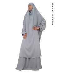 JILBAB 2 PIECES "EL BASSIRA" (Caviary)